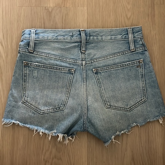 Madewell Relaxed Denim Shorts Size 23 Rosemount Wash Destroyed Hem Edition - Picture 12 of 12